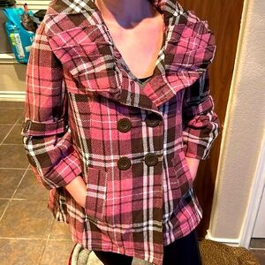 New Pink and Brown Overcoat